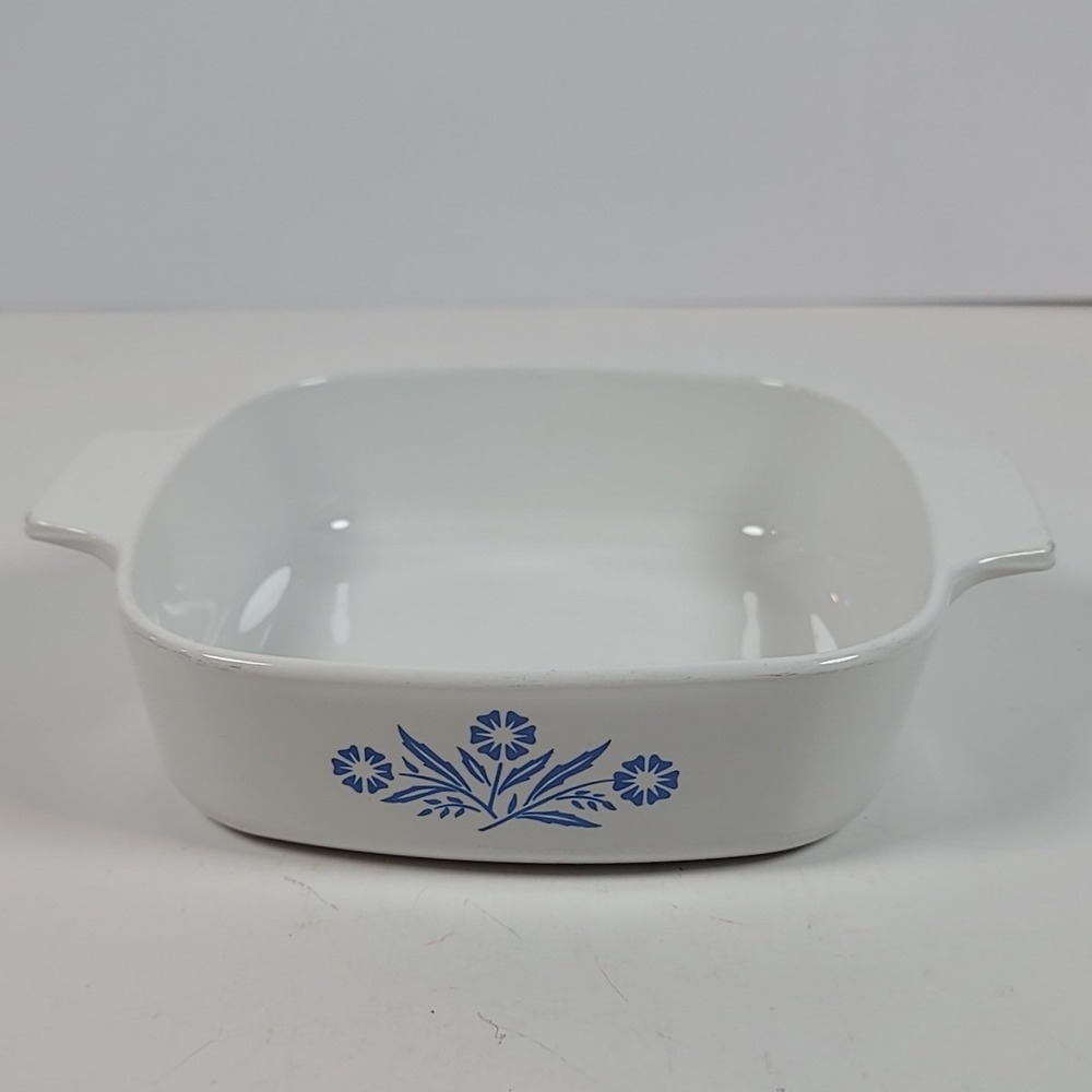 Vintage Corning Ware Cornflower Blue A-1-B 1 Quart Casserole Dish with Lid USA